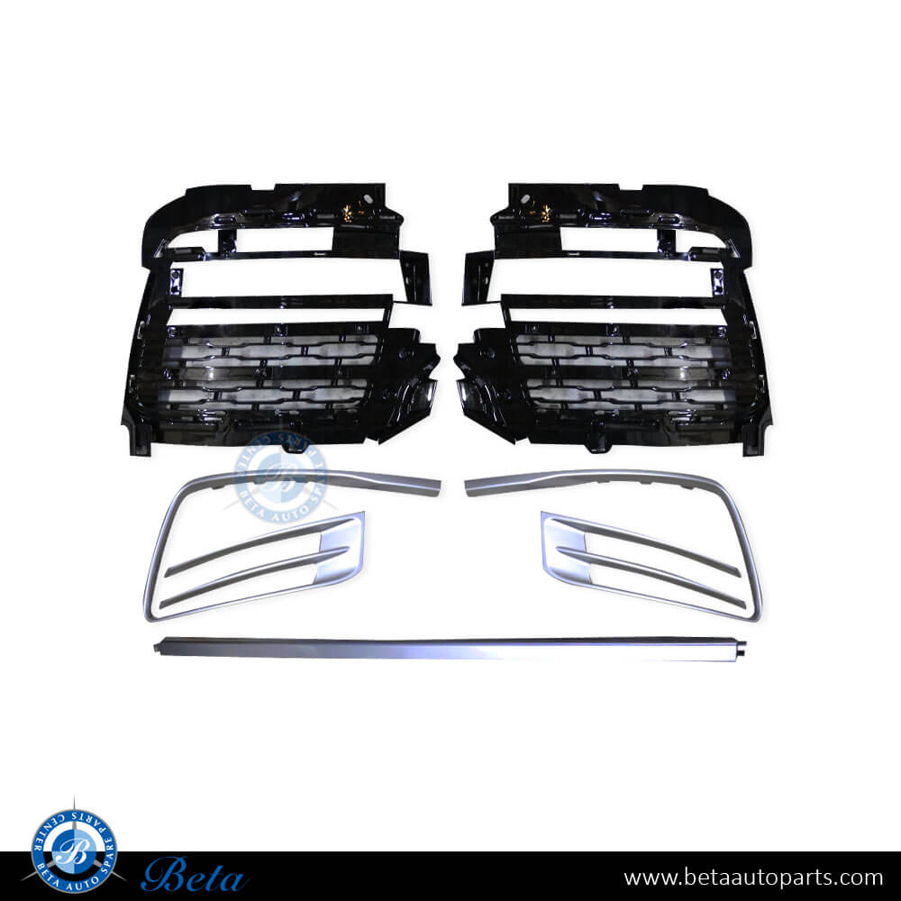Fog Lamp Covers SVA Look with Chrome Mouldings for Range Rover Vogue 2018-Up models, Part Number LR098726/LR098725 Fog Lamp Covers SVA Look with Chrome Mouldings for Range Rover Vogue 2018-Up models, Part Number LR098726/LR098725